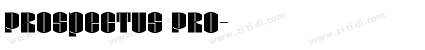 Prospectus Pro字体转换